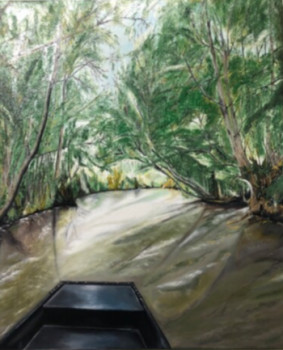 Obra contemporánea nombrada « Marais poitevin 2 », Hecho por GYL