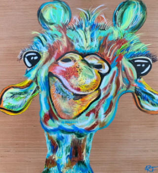 Obra contemporánea nombrada « Huguette la vraie », Hecho por ROMY