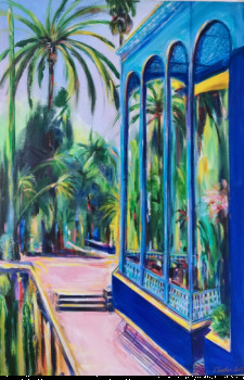 Obra contemporánea nombrada « Jardin Majorelle », Hecho por CLICKART+