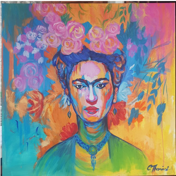 Obra contemporánea nombrada « Frida for ever », Hecho por CATHERINE THONIARD