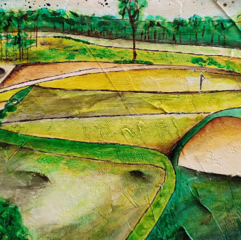 Obra contemporánea nombrada « Golf 4 », Hecho por JULIEN ABSTRAIT