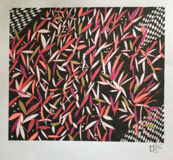Obra contemporánea nombrada « Les mots », Hecho por ANNY BREART