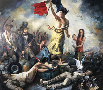 Obra contemporánea nombrada « L'identité nationale », Hecho por JP CHARDIN - CARAC