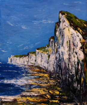 Obra contemporánea nombrada « ETRETAT », Hecho por JEAN PIERRE SALLE