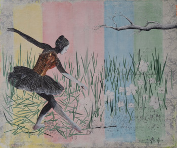 Obra contemporánea nombrada « Spring is coming back », Hecho por ALIE GATO