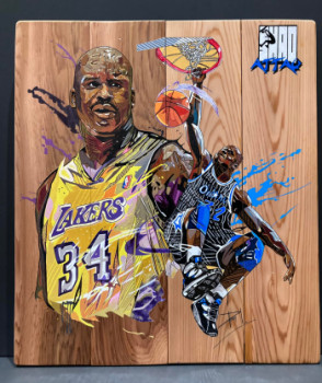 Obra contemporánea nombrada « SHAQ ATTAQ », Hecho por PAK ART