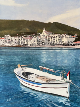 Obra contemporánea nombrada « Cadaqués », Hecho por ARNAUD FEUGA