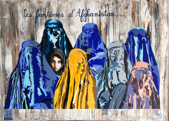 Obra contemporánea nombrada « Les fantômes d’Afghanistan », Hecho por GHIS