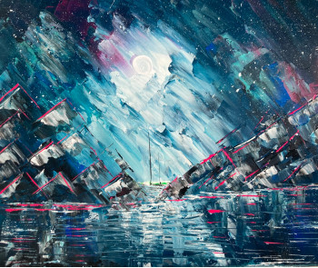 Obra contemporánea nombrada « Lost in stars », Hecho por MAZE