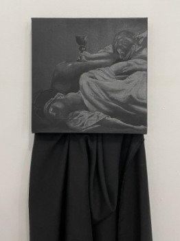 Obra contemporánea nombrada « SHADES OF BLACK DO NOT EXIST », Hecho por TOM CONSTANTIN