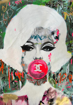 Obra contemporánea nombrada « Marilyn Monroe &  Glamour », Hecho por POPARTKUSTOM