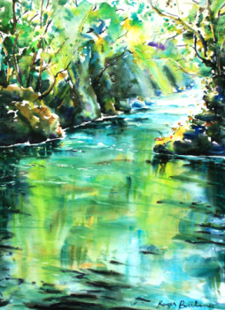 Obra contemporánea nombrada « La revanche de la rivière », Hecho por ROGER BOUBENEC