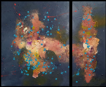 Obra contemporánea nombrada « Nebuleuses », Hecho por THEB