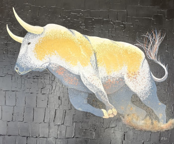 Obra contemporánea nombrada « "furieux », Hecho por D.BRIERE