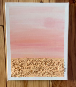 Obra contemporánea nombrada « Exodesert#2 firemorning 114 », Hecho por VALART_TEXTURE