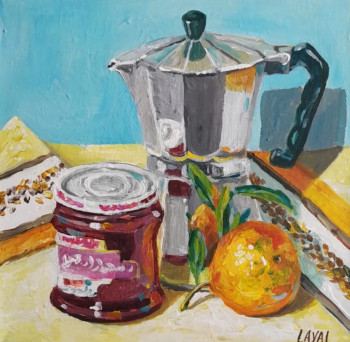 Obra contemporánea nombrada « Cafetière italienne », Hecho por LAYAL DALALE