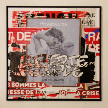 Obra contemporánea nombrada « "Liberté - Peuple" », Hecho por GVPROD