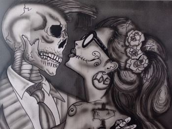 Obra contemporánea nombrada « Amour éternel », Hecho por MATT ART76