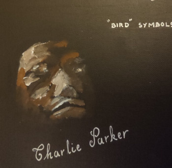 Obra contemporánea nombrada « Charlie Parker Bird symbols », Hecho por MARIE-LAURE TOURNIER