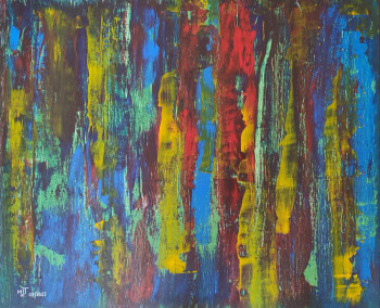 Obra contemporánea nombrada « Abstract paint #1 », Hecho por MARIE-LAURE TOURNIER