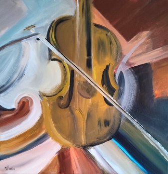 Obra contemporánea nombrada « Violon d'aujourd'hui », Hecho por MARIE-LAURE TOURNIER