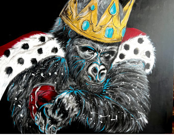 Obra contemporánea nombrada « The King Gorilla », Hecho por CHRISTEL AUDRAN