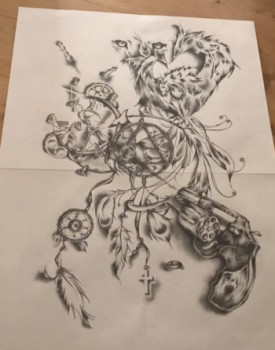 Obra contemporánea nombrada « Renaissance », Hecho por AL’X
