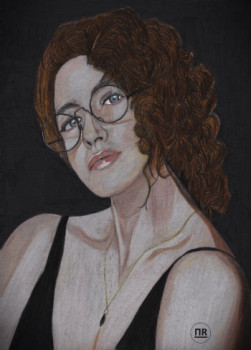 Femme à lunettes En el sitio ARTactif