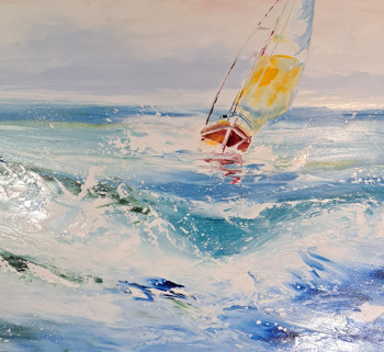 Obra contemporánea nombrada « La voile », Hecho por CHOUPITA