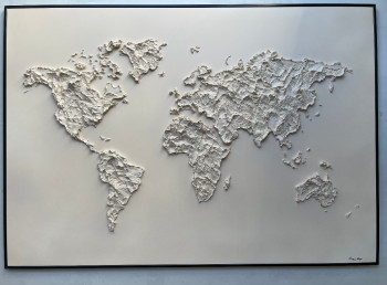 Obra contemporánea nombrada « Mappemonde Mody », Hecho por ARTMAIN