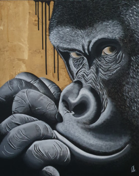 Obra contemporánea nombrada « Gorilla », Hecho por AMANDINE B.