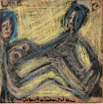 Obra contemporánea nombrada « Couple », Hecho por VFB VALéRIE FONTANIER BELZA