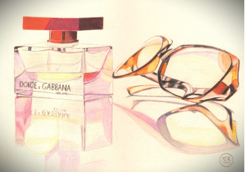 Obra contemporánea nombrada « Parfum pour femme à lunettes ? », Hecho por PIRDESSINS