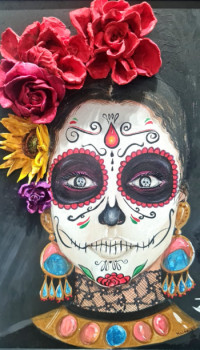 Obra contemporánea nombrada « La Catrina », Hecho por MALéN VON FRANKENSTEIN