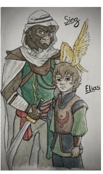 Obra contemporánea nombrada « Sieg et Elias », Hecho por MAëLYS HUNEAU