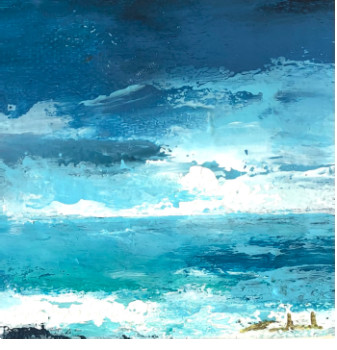 Obra contemporánea nombrada « Mediterraneo 5 », Hecho por ONTENIENTE PALET