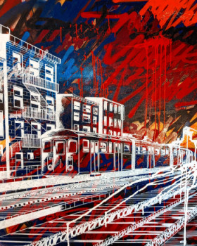 Obra contemporánea nombrada « Brooklyn », Hecho por NOAH