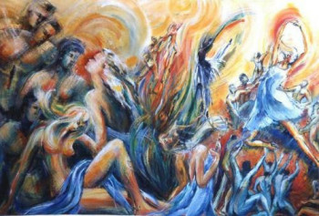 Obra contemporánea nombrada « ILLUSIONS », Hecho por NADINE BURGET