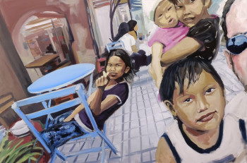 Obra contemporánea nombrada « Penang, Malasia. Selfie », Hecho por FERBARIZA