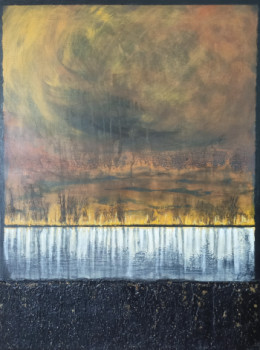 Obra contemporánea nombrada « Ciel de terre. 1 », Hecho por ISABELLE BOUT
