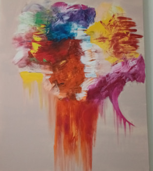Obra contemporánea nombrada « Colors », Hecho por MARINA DEMOULIN