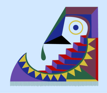 Obra contemporánea nombrada « Tucano », Hecho por MARIANA RODRIGUES