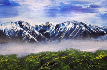 Obra contemporánea nombrada « Le Canigou », Hecho por CHOUPITA