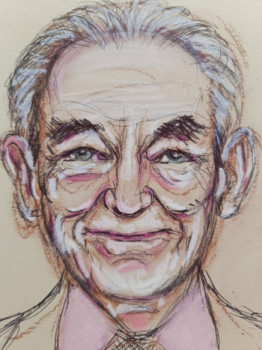 Obra contemporánea nombrada « Roger Badinter », Hecho por BOESNACH MICHELLE