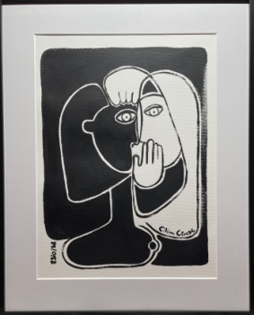 Obra contemporánea nombrada « DAMES CHUCHOTEUSES », Hecho por CéLINE CéNAC