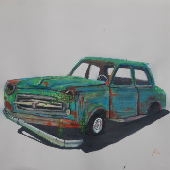Obra contemporánea nombrada « Rusty old », Hecho por GAJA JENKO MIHELIč