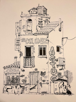 Obra contemporánea nombrada « Home sweet home », Hecho por ASTUS2