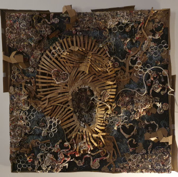 Obra contemporánea nombrada « Cri multiplié,, amplifié, dissous..:oublié », Hecho por USERNOISE