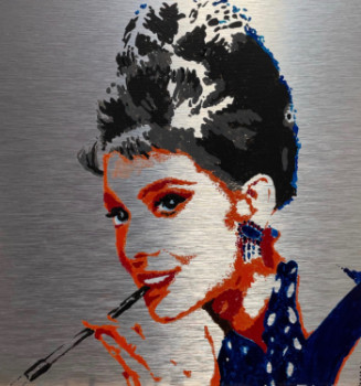 Obra contemporánea nombrada « Hepburn », Hecho por UWE JW