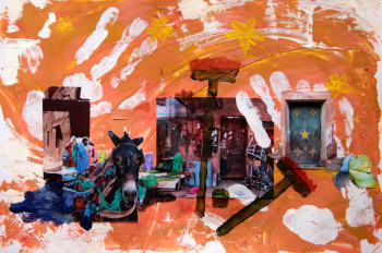 Obra contemporánea nombrada « Morocco the beginning of the dessert. », Hecho por JAN KATUIN